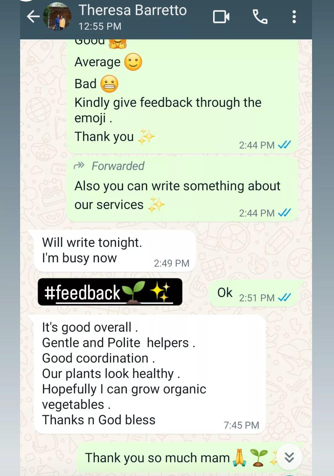 Feedback 10